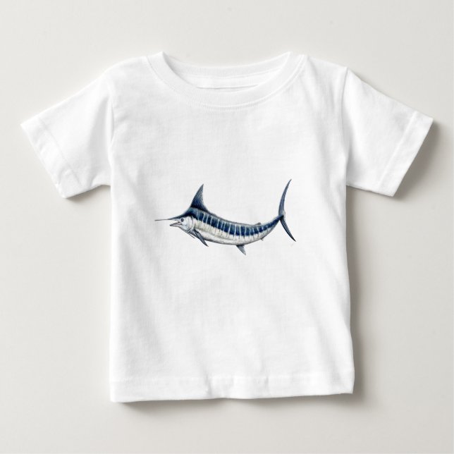 Marlin azul-redbubble baby T-Shirt (Front)