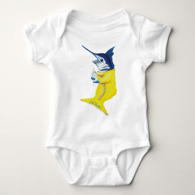 Marlin Baby Bodysuit (Front)