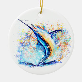 Marlin Christmas Impression Ceramic Tree Decoration