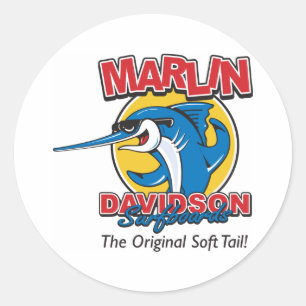 Marlin Davidson The Original Classic Round Sticker