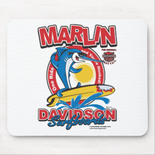 Marlin Davidsons Surfboards Mouse Pad