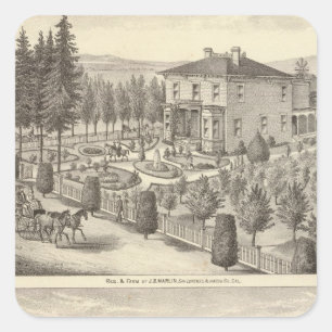 Marlin, Finigan residences, farms Square Sticker