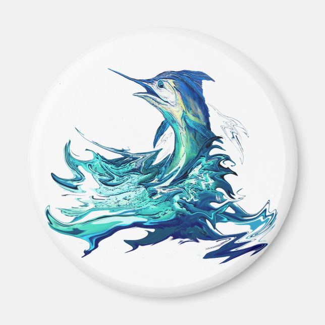 Marlin Sport Fishing Magnet (Front)