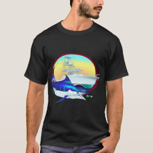 Marlin Sportfishing Illustration â€“ Offshore Fish T-Shirt