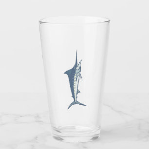 Marlin Swordfish Beer Pint Glass