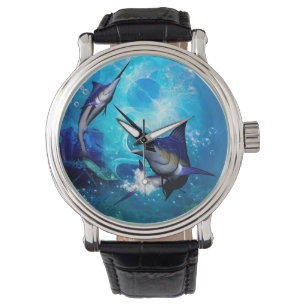 Marlin with bubbles watch