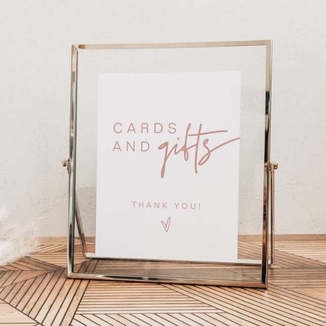 MARLO Boho Blush Pink Cards & Gifts Sign (Creator Uploaded)