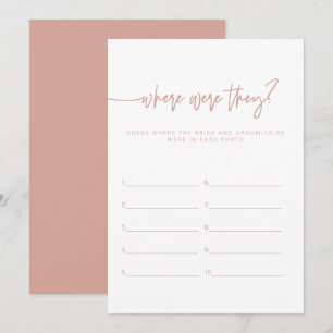 MARLO Boho Blush Where Were They Bridal Shower Invitation