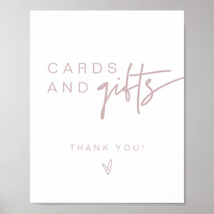 MARLO Boho Dusty Rose Pink Cards & Gifts Sign