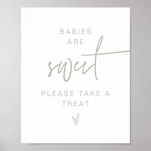 MARLO Boho Sage Green Babies Are Sweet Sign (Front)