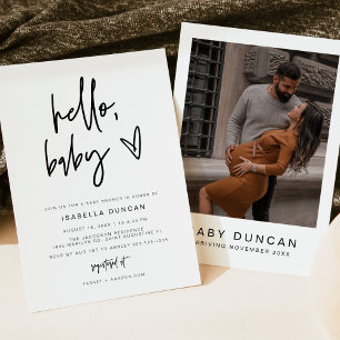 MARLO Bold Contemporary Baby Shower Invitation