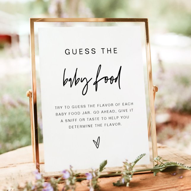 MARLO Bold Guess the Baby Food Game Poster (Creator Uploaded)