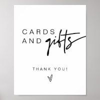 MARLO Bold Modern Cards & Gifts Sign