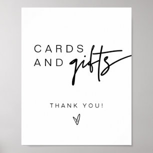 MARLO Bold Modern Cards & Gifts Sign