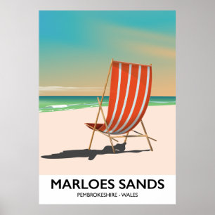 marloes sands pembrokeshire wales poster