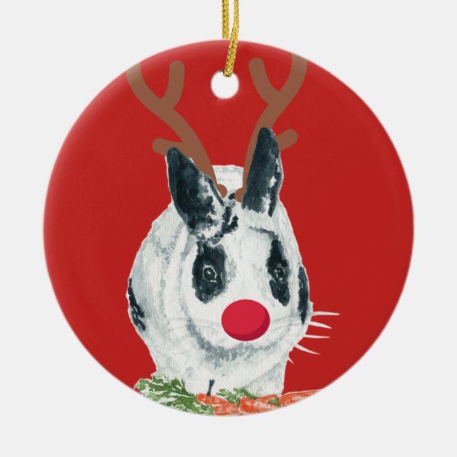 Marlon Bundo Christmas Rudolph ornament (Front)