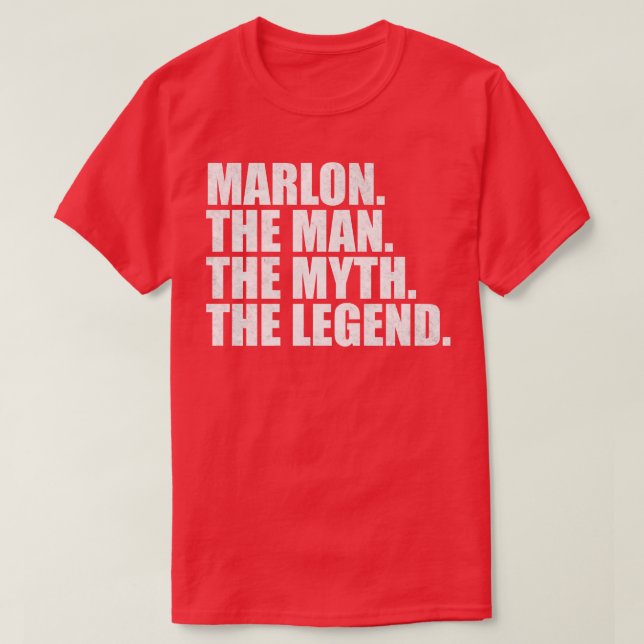MarlonMarlon Name Marlon given name T-Shirt (Design Front)