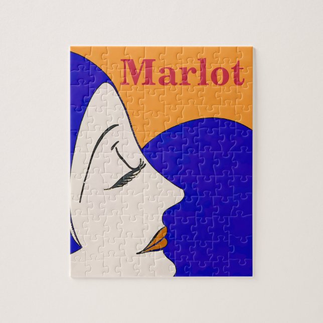 Marlot, Wine,, Jigsaw Puzzle (Vertical)