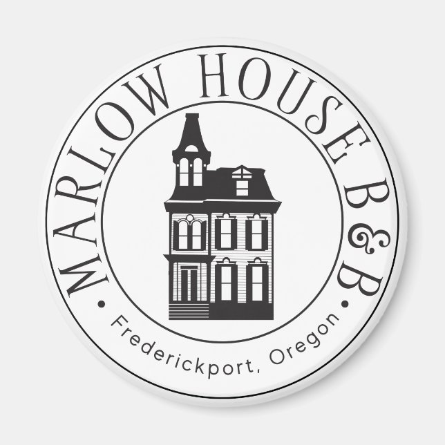 Marlow House B & B Buttons and Magnets (Front)
