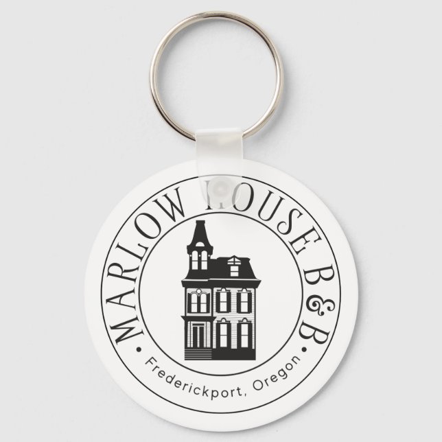Marlow House B & B Keychain (Front)