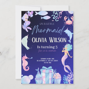 Marmaid birthday invitation