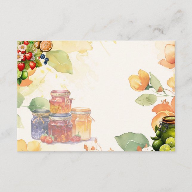 Marmalade Blank Recipe Card (Front)