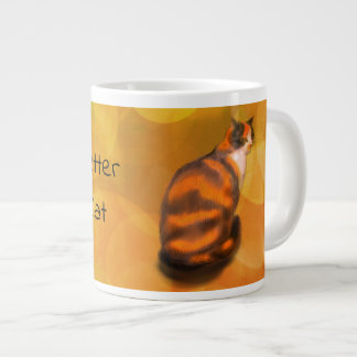 Marmalade cat  giant coffee mug