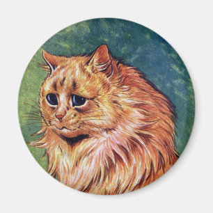 Marmalade Cat with Blue Eyes Magnet