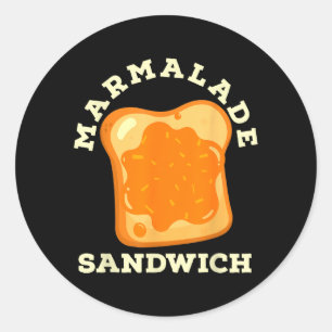 Marmalade Sandwich Cute Boys Girls Halloween Easy Classic Round Sticker