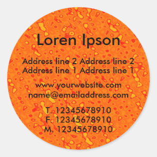 Marmalade Sea Business / Profile Classic Round Sticker