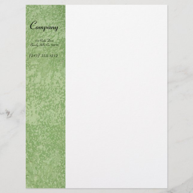 Marmarino Green Letterhead (Front)