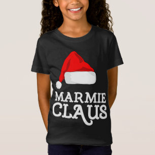 Marmie Claus Christmas Hat Family Pj Group Matchin T-Shirt