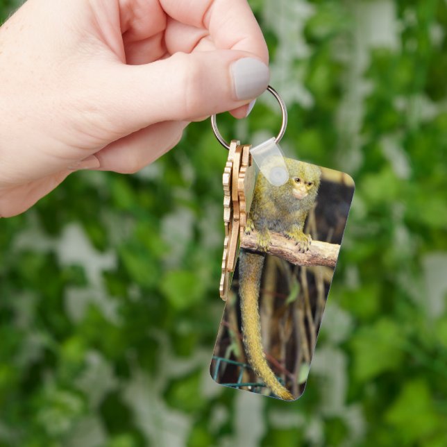 Marmoset Monkey On Alert, Keyring (Hand)