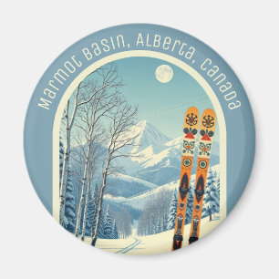 Marmot Basin Alberta Canada ski souvenir Magnet