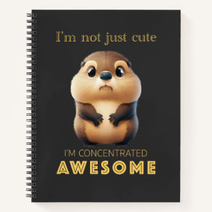 Marmot Concentrated Awesome Cute Adorable Funny Notebook