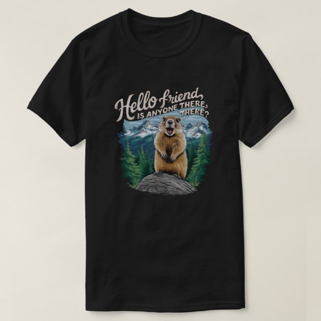 marmot in the Alps T-Shirt (Design Front)