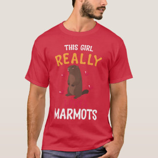 marmot marmot animal marmots family T-Shirt