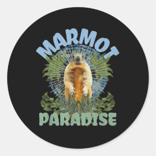 Marmots Cute - Animal Earth Day Marmots Lover Classic Round Sticker