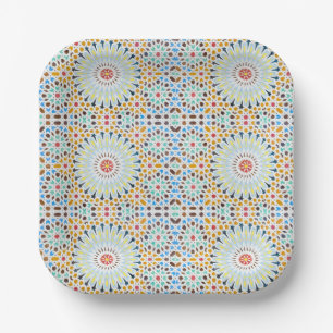 Marocain style   vintage  paper plate