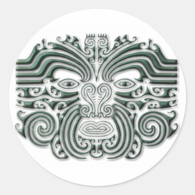 Maroi tattoo-stone classic round sticker (Front)