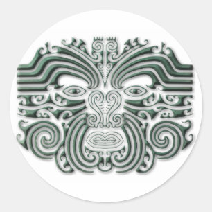 Maroi tattoo-stone classic round sticker