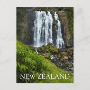 Marokopa waterfall, New Zealand Postcard