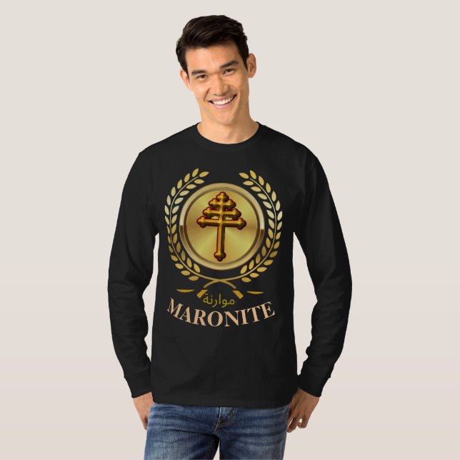 Maronite Catholic Church  Long Sleeve T-Shirt (Front Full)