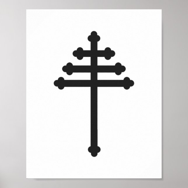Maronite Church Cross Poster (Front)