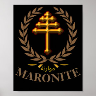 MARONITE  (Official Cross) Poster