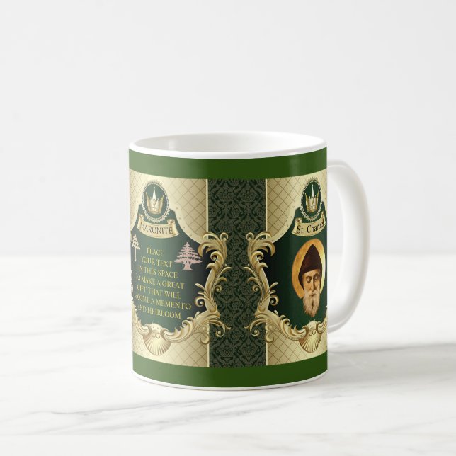 MARONITE RITE CHURCH MEMBER PERSONALIZED GIFT MUG (Front Right)