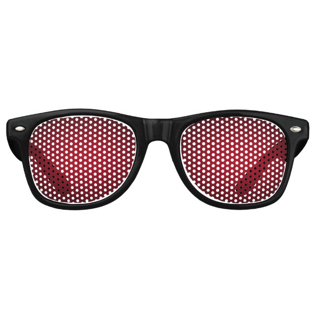 Maroon and Black Party Sunglasses (Front)