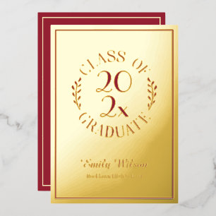 Maroon and Gold Class Of 2025 Graduation Party