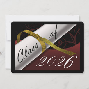 Maroon and Gold Graduation Announcement