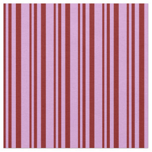 Maroon and Plum Lines/Stripes Pattern Fabric